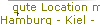 gute Location mieten
Hamburg - Kiel - Bremen